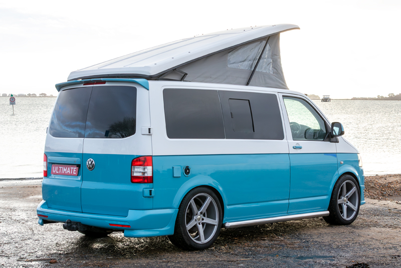 VW Transporter T5.1 140bhp SWB Monte Carlo Sportline - Rear Right Roof Up