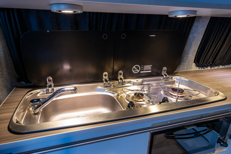 VW Transporter T6 140bhp DSG SWB Camper King - Kitchen