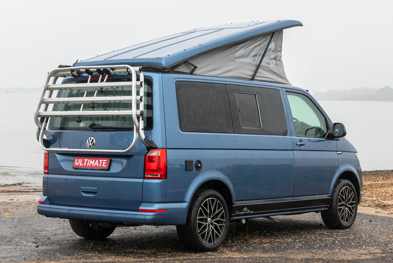 VW Transporter T6 140bhp DSG SWB Camper King - Rear Right Roof Up