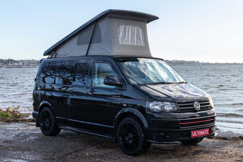 VW Transporter T5.1 130bhp SWB Sportline - Front Right Roof Up