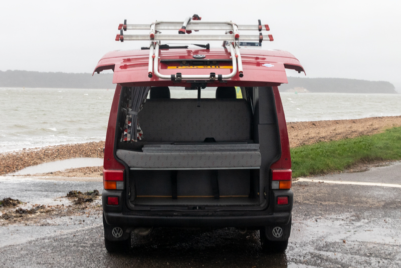 VW Transporter T4 84bhp SWB Camper - Rear Doors Open