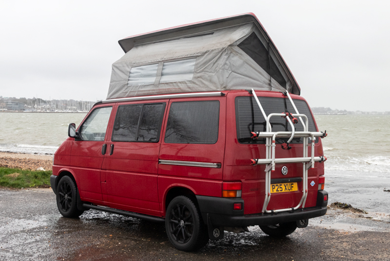 VW Transporter T4 84bhp SWB Camper - Rear Left Roof Up