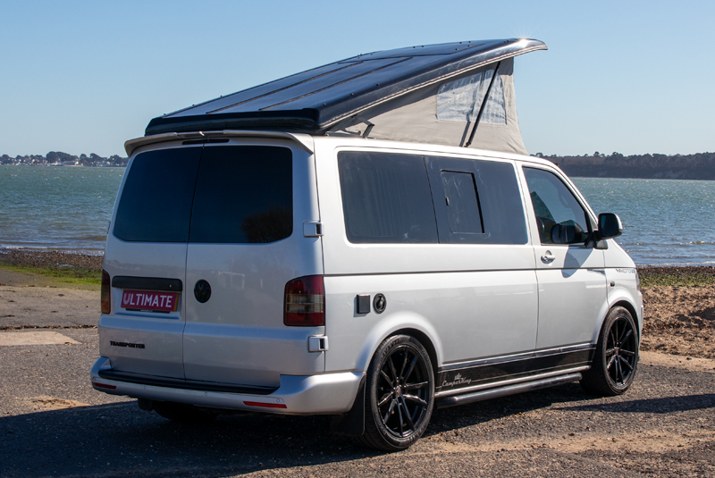 VW Transporter T5.1 140bhp SWB Monte Carlo Sportline - Rear Right Roof Up