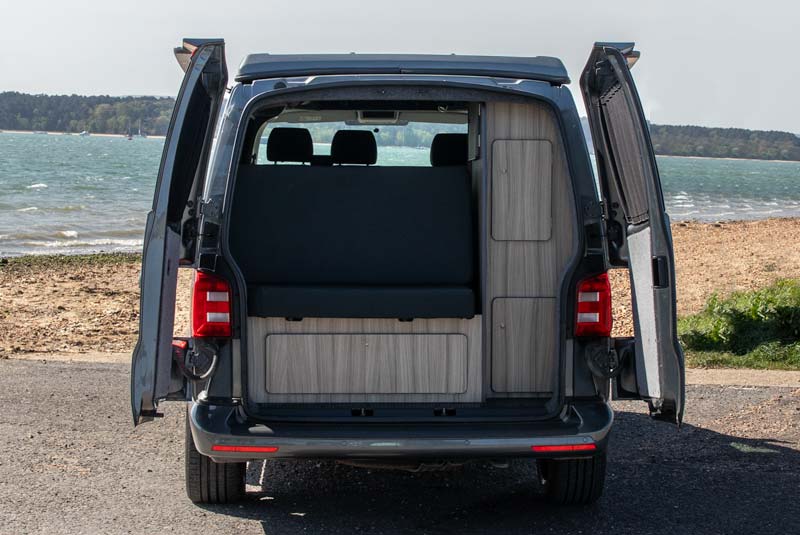 VW Transporter T6 140bhp Sportline Camper - Rear Doors Open
