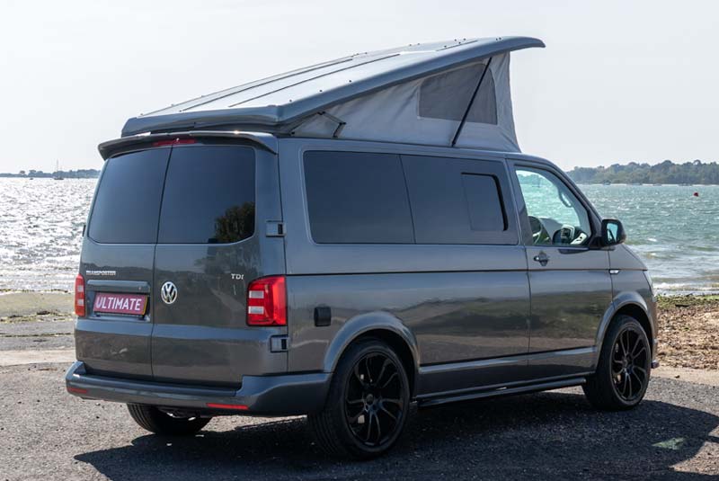 VW Transporter T6 140bhp Sportline Camper - Rear Right Roof Up