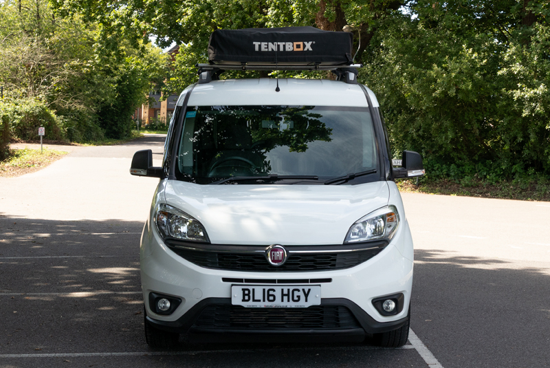 Fiat Doblo 1.6 Multi Jet Redcote camper with Tentbox - Front
