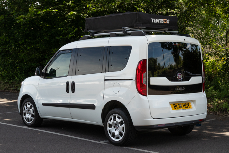 Fiat Doblo 1.6 Multi Jet Redcote camper with Tentbox - Rear Left