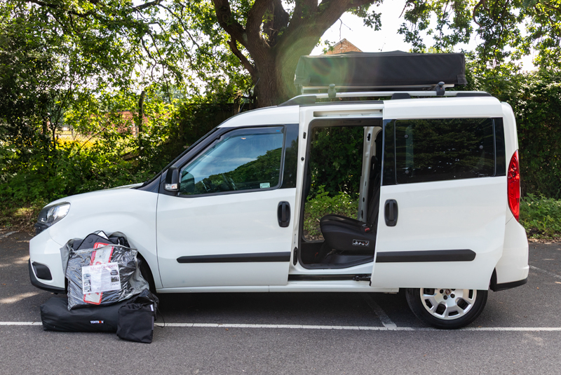Fiat Doblo 1.6 Multi Jet Redcote camper with Tentbox - Accessories