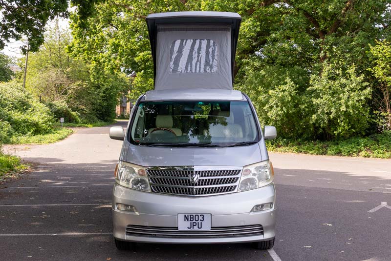 Alphard Camper - Front Roof Up