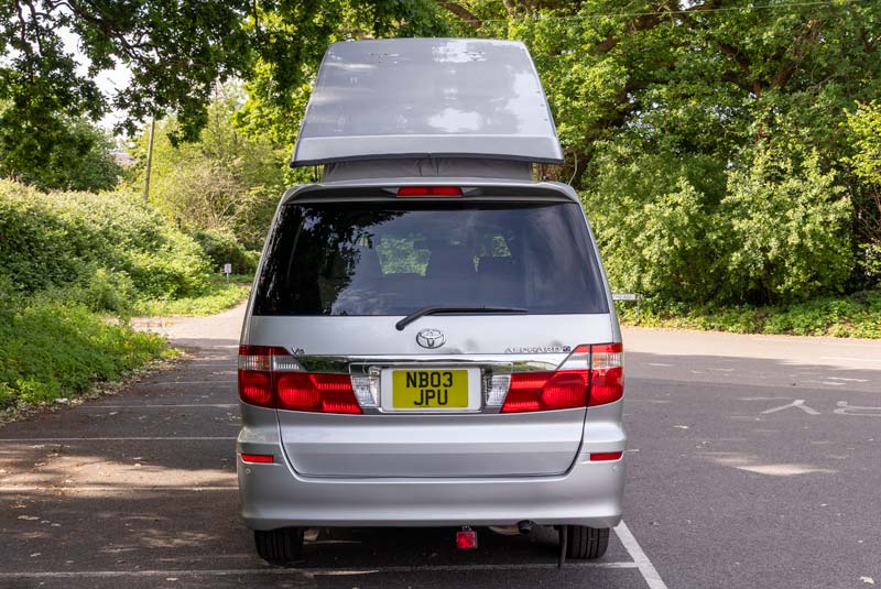Alphard Camper - Rear Roof Up