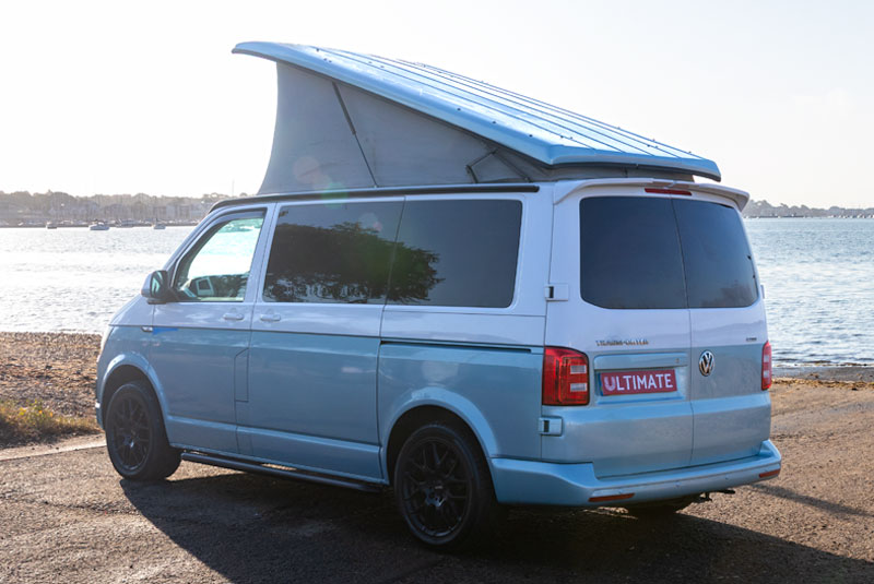 VW Transporter T6 140bhp Sportline Camper - Rear Left Roof Up
