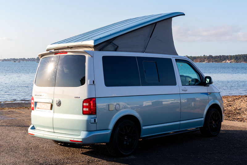 VW Transporter T6 140bhp Sportline Camper - Rear Right Roof Up