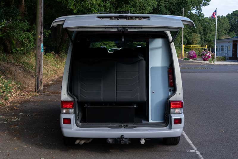 VW Transporter T4 110bhp SWB Camper Van - Rear Doors Open