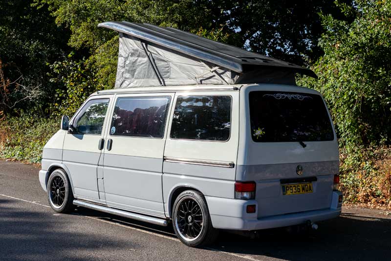 VW Transporter T4 110bhp SWB Camper Van - Rear Left Roof Up