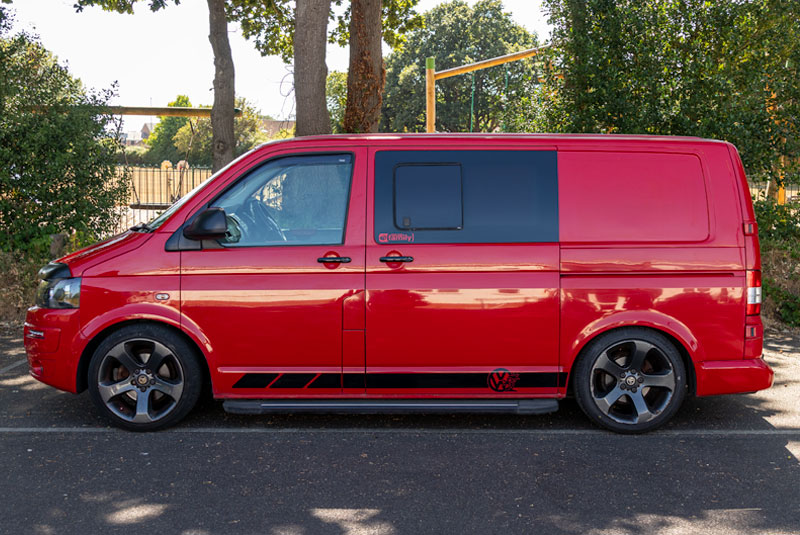 VW Transporter T5 130bhp Day Van SWB Sportline - Left Side