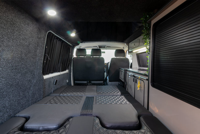 VW Transporter T6 140bhp Camper Sportline - Rear Looking Through